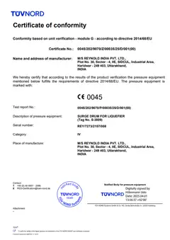 Certificates